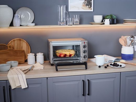 Печь электрическая Russell Hobbs Air Fry Mini Oven, 12.6л, 1500Вт, механич., гриль, конвенция, серая 26680-56 фото
