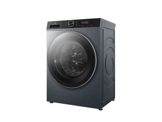 TCL Пральна машина фронтальна, 9кг, 1400, A+++, 57см, дисплей, пара, інвертор, сірий (384755) FP0934SA1UA фото