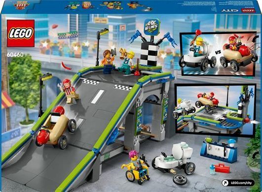 Конструктор LEGO City Жодних обмежень: Автодром для гоночних автомобілів 436 деталей (60460)