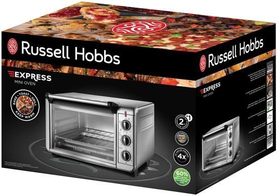 Печь электрическая Russell Hobbs Air Fry Mini Oven, 12.6л, 1500Вт, механич., гриль, конвенция, серая 26680-56 фото