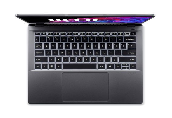 Ноутбук Acer Swift Go 14 SFG14-63 14" 2.8K OLED, AMD R5-8645HS, 16GB, F512GB, UMA, Win11, серый NX.KTSEU.002 фото
