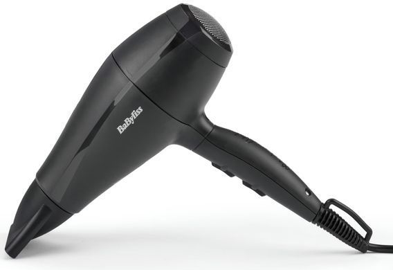 BaByliss Фен Super Light Pro, 2000Вт, режимов-3, HTDC мотор, тонкий концентратор 6 мм, черный 5910E фото