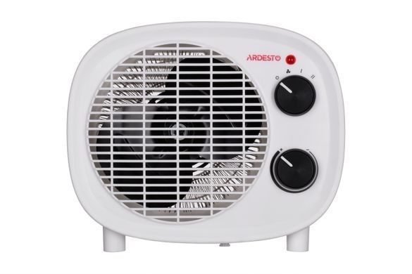ARDESTO Тепловентилятор, 20м2, 2000Вт, мех. упр-ние, спиральный нагрев. элемент, белый/чёрный