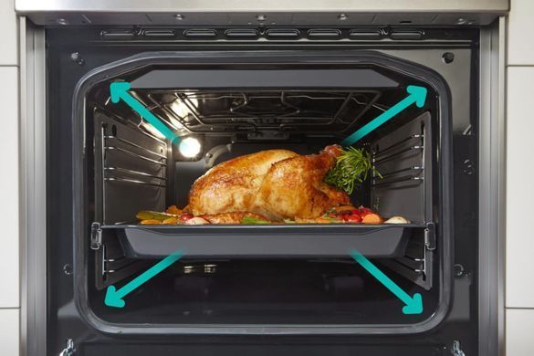 Gorenje Плита комби, 62л, 50x60см, дисплей, газ-контроль, чугун, белый GK5A41WF фото