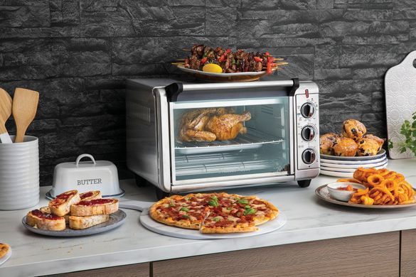 Печь электрическая Russell Hobbs Air Fry Mini Oven, 12.6л, 1500Вт, механич., гриль, конвенция, серая 26680-56 фото