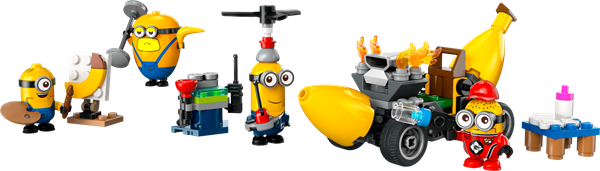 Конструктор LEGO Despicable Me 4 Посіпаки й банановий автомобіль 136 деталей (75580)