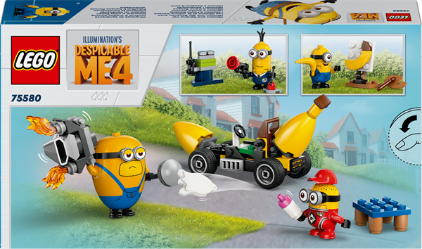 Конструктор LEGO Despicable Me 4 Посіпаки й банановий автомобіль 136 деталей (75580)