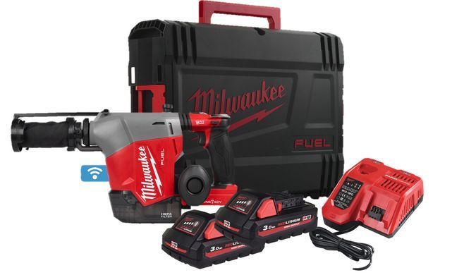 Перфоратор аккумуляторный бесщеточный SDS-PLUS MILWAUKEE,M18 FHAFOH16-302X, 2,3 Дж (зарядное устройство M12-18 FC, 2 аккумулятора M1 4933493533 фото