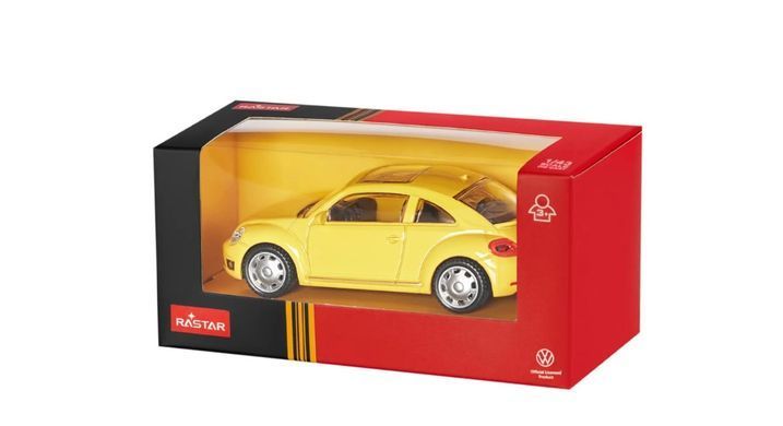 Машинка Rastar Volkswagen Beetle 1:43 Жовтий ibs_4540129 фото