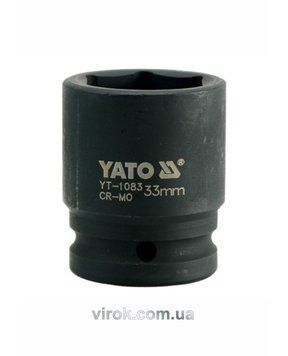 Головка торцева ударна 6-гранна YATO : квадрат 3/4", М= 33 мм, L= 56 мм