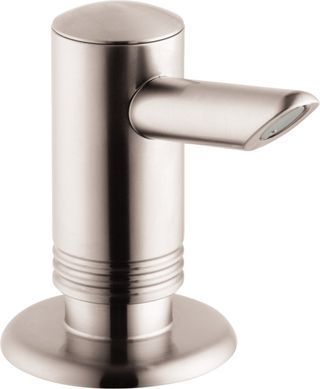 Дозатор для мийних засобів Hansgrohe, 300мл, сталевий (355189)