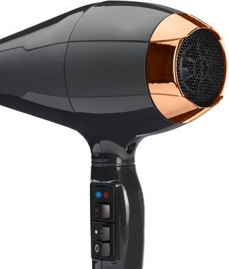 BaByliss Фен Air Pro, 2200Вт, 2 режими, дифузор, іоніз-я, хол. обдув, чорний (381307) 6719DE фото