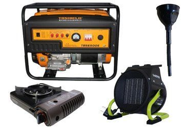 Бензиновый генератор EF Power TBS6500S + газовая плитка Orcamp CK-505 + электрический обогреватель Gardyer KTBS6500S(K) фото