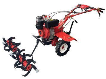 Культиватор дизельний FORTE 1050 NEW,колеса 8",потуж 6,0кс, ширина/глибина оброблювання 1050/300мм, червоний 113398 фото