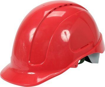 Каска для защиты головы YATO красная из пластика ABS