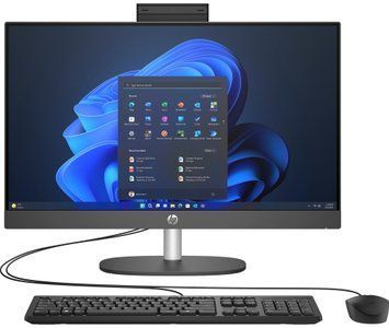 Комп'ютер персональний моноблок HP 240-G10 23.8" FHD IPS AG, Intel i7-1355U, 16GB, F512GB, UMA, WiFi, кл+м, 3р, Win11P, чорний (393291)