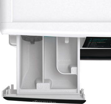 Gorenje Стиральная машина фронтальная, 10кг, 1400, A+++, 60см, дисплей, инвертор, пар, Wi-Fi, подсветка барабана, белый WNS14A4TWIFI фото