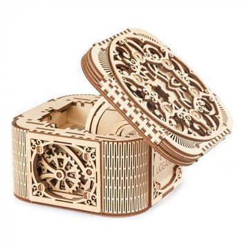 Деревянный механический 3D конструктор Ugears Шкатулка с секретом (70031) dt_93572 фото