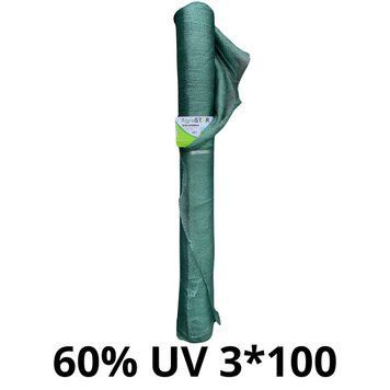 Сітка затіняюча "AgroStar"з UV(3*100) 60% затінення