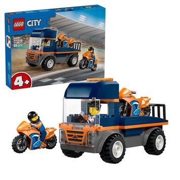 Конструктор LEGO City Транспортер мотоциклов 88 Деталей ( 60491 )