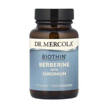 Берберин с хромом для улучшения метаболизма Dr. Mercola Biothin Berberine with Chromium 30 капсул