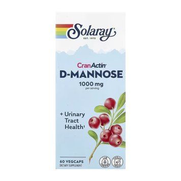 Д-Манноза здоровье мочевыводящих путей Solaray (D-Mannose) 60 капсул