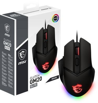 MSI Мышь Clutch GM20 Elite GAMING Mouse S12-0400D00-C54 фото