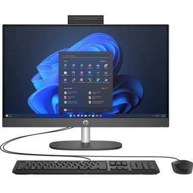 ПК Моноблок HP 240-G10 23.8" FHD IPS AG, Intel i7-1355U, 16GB, F512GB, UMA, WiFi, кл+м, 3г, Win11P, черный