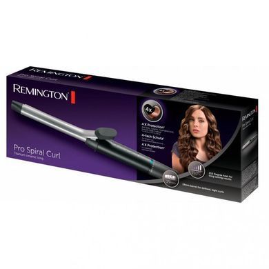 Remington Плойка Pro Spiral Curl, 32Вт, темп.режимов-8, D-19mm, 140-210С, керамика, черный CI5519 фото