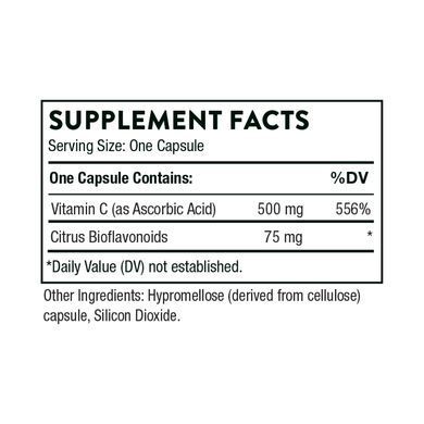 Вітамін С з флавоноїдами Thorne Research (Vitamin C) 500 мг 90 капсул