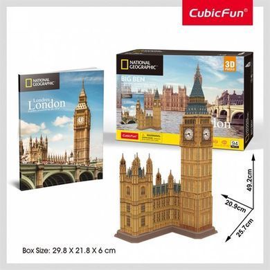 3D пазл CubicFun National Geographic Біг-Бен (DS0992h) dt_22925 фото
