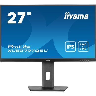 27" 16:9 IPS РК монітор, 2560х1440, 1 мс (MPRT), 100 Гц, Adaptive Sync, 1xHDMI 2.0/1xDP 1.2/2xUSB 3. IIYAMA XUB2797QSU-B2 3729304 фото