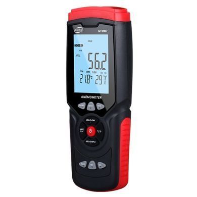 Анемометр профессиональный USB 0,3-45м/с, 0-45&deg;C BENETECH GT8907