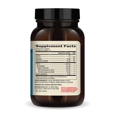 Жир антарктического криля, Antarctic Krill Oil, Dr. Mercola, 60 капсул