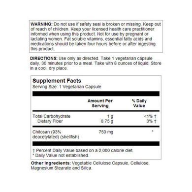 Chitosan 750mg - 120 vcaps KAL/Хитозан