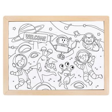 Пазл Hape Пришельцы с раскраской (E1644) dt_28429 фото