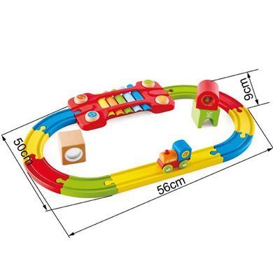 Игрушечная железная дорога Hape с ксилифоном 14 эл. (E3822) dt_79240 фото