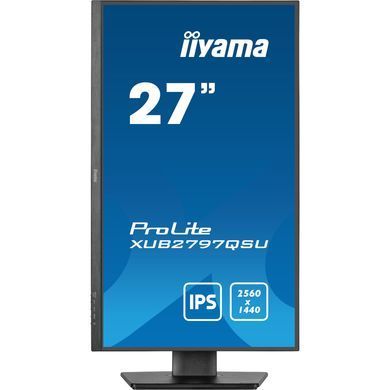 27" 16:9 IPS РК монітор, 2560х1440, 1 мс (MPRT), 100 Гц, Adaptive Sync, 1xHDMI 2.0/1xDP 1.2/2xUSB 3. IIYAMA XUB2797QSU-B2 3729304 фото