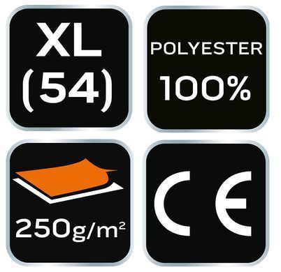 Кофта флісова робоча NEO TOOLS 81-509 BASIC, чорна, поліестер XL