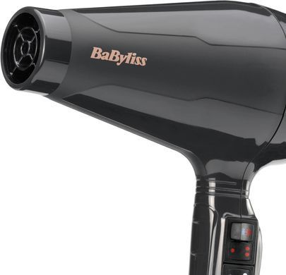 BaByliss Фен Air Pro, 2200Вт, 2 режими, дифузор, іоніз-я, хол. обдув, чорний (381307) 6719DE фото