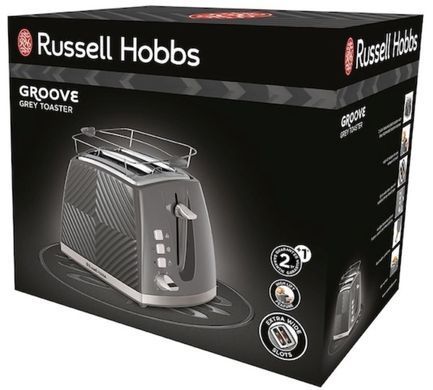 Russell Hobbs Тостер 26392-56 Groove, сірий (362363) 26392-56 фото