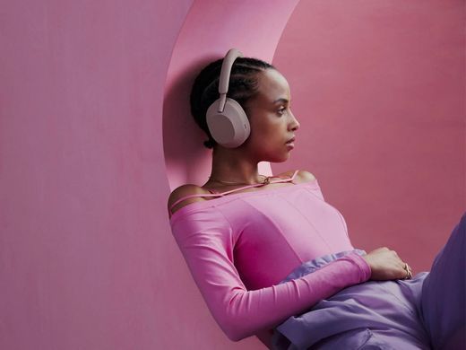 Навушники Over-ear Sony WH-1000XM5 BT 5.2, ANC, Hi-Res, AAC, LDAC, Wireless, Mic, Рожевий (381515) WH1000XM5P.CE7 фото