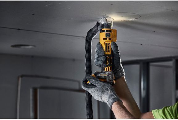 Фрезер акумуляторний для вирізання гіпсокартону DeWALT DCE555N DCE555N фото