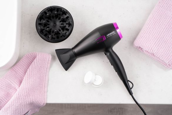 ARDESTO Фен Violet PRO HD-Y221PRO ,1750-2100Вт, 2 швидкості, 3темп.режими,дифузор, чорний (359659) HD-Y221PRO фото