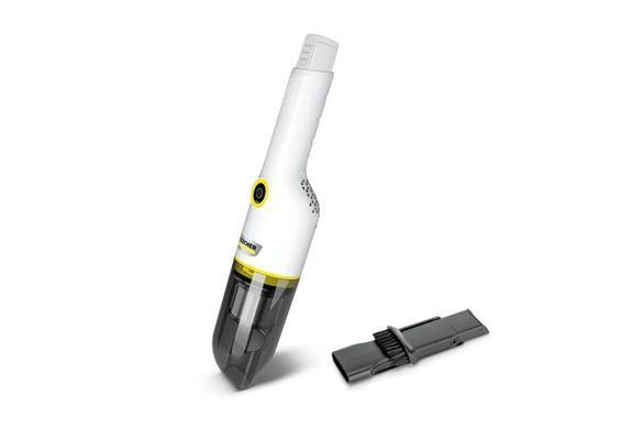 Karcher Пылесос автомобильный CVH 2-4 , 54Вт, конт пыл -0.15л, автон. робота до 10мин, вес-0.6кг, НЕРА, турборежим, белый 1.198-450.0 фото