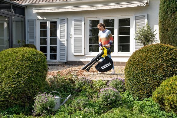 Повітродув-пилосос садовий акумуляторний Karcher BLV 18-200 Battery 18В 200км/год мішок 45л 3.5кг без АКБ та ЗП 1.444-100.0 фото