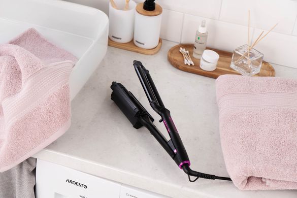 Плойка для создания локонов Ardesto Violet Pro, 90Вт, 170-210C, керамика, черный HC-Y220PRO фото