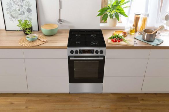 Gorenje Плита комби, 62л, 50x60см, дисплей, IconLed, эмалированные, титан GK5C60SJ фото