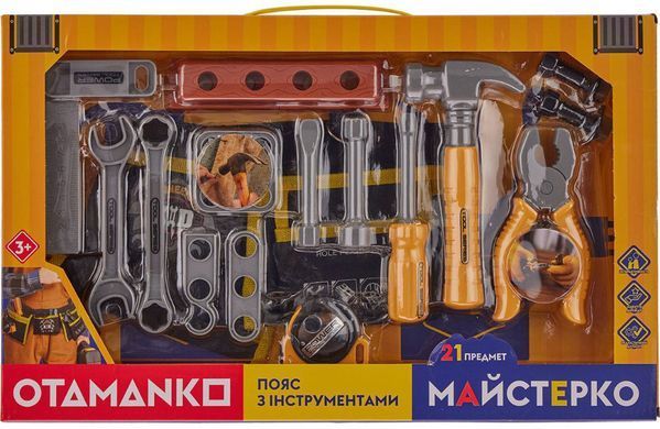 Іграшковий інструмент OTAMANKO Пояс з інструментами Жовтий ibs_5320147 фото
