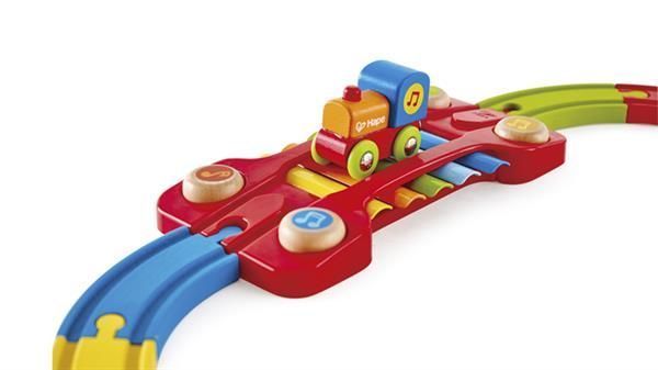 Игрушечная железная дорога Hape с ксилифоном 14 эл. (E3822) dt_79240 фото